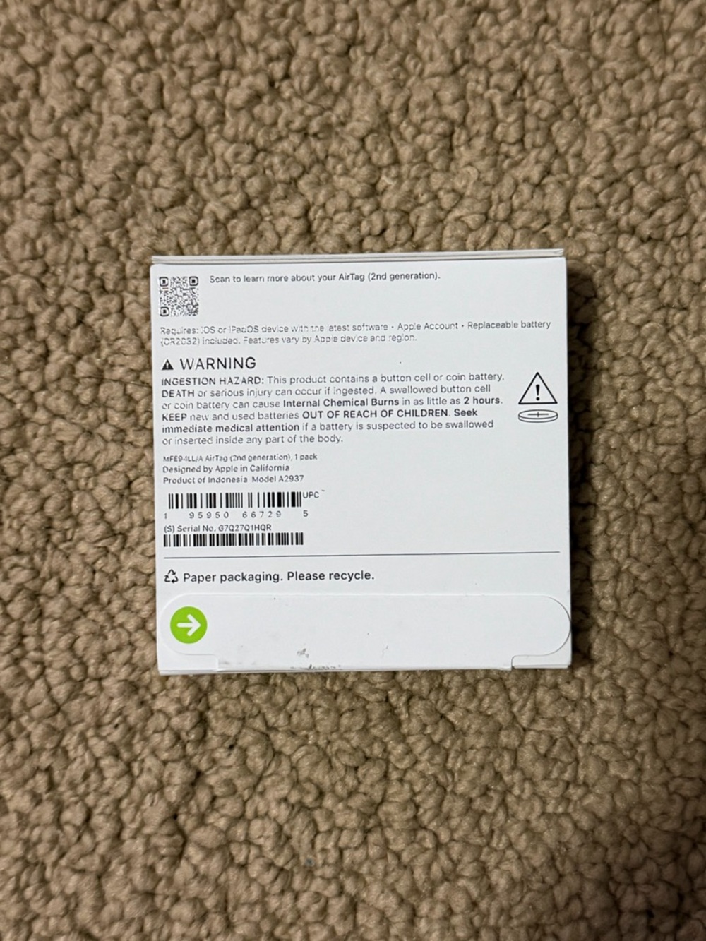 PRICE FIRM Apple AirTag (2nd Gen) Tracker for Keys/Wallet/etc Locator w/ Sound - Picture 2 of 8